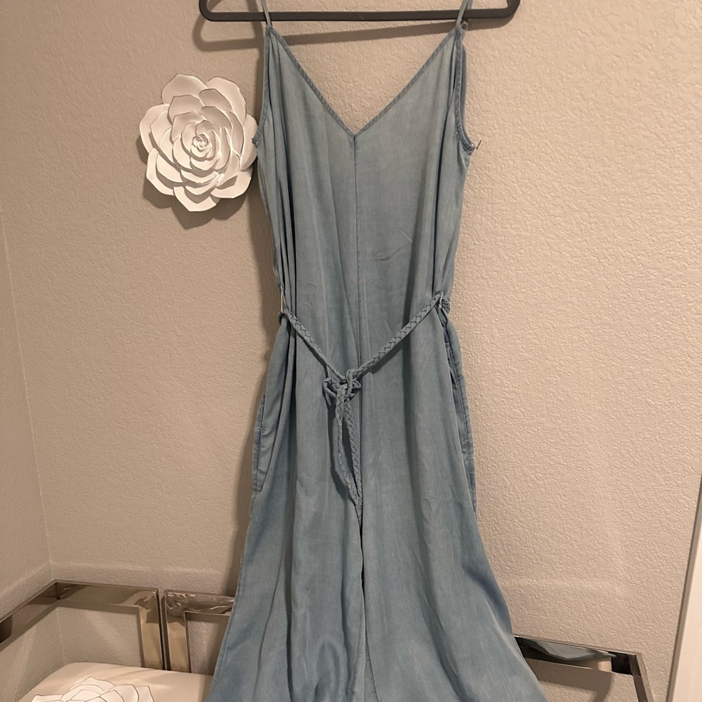 Joie Sky Blue Sleeveless Jumpsuit
